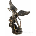 outdoor garden decoration metal bronze st michael statue